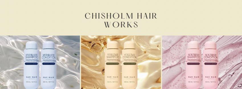 NAK Hair Hydrate, Volume and Nourish ranges stocked at Chisholm Hair Works